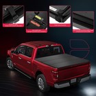 Hard Tri-fold Tonneau Cover Low Profile Fits 2022-2025 Toyota Tundra 3 4l 5 5ft