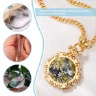 15 Pack 2 Inch Clear Glass Cabochons  50mm Round Flat Back Domes