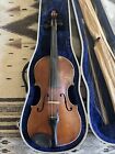 Antique Nicolaus Amatus Fecit In Cremona 1631 Violin Complete With Case And Bows