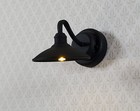 Dollhouse Battery Barn Light Industrial Black Wall Sconce 1 12 Scale Miniature