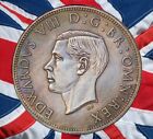 Pattern 1937 Uk Edward Viii Half Crown Silver Plated Coin Modern Restrike Token