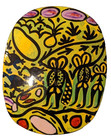 Australian Aboriginal Trinket Box Native Art Hand Painted Lacquered Ngurunderi