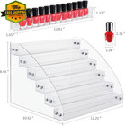 Nail Polish Organizer Rack 6 Tier Acrylic Display Holds 96 Bottles