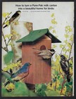 1964 Pure Pak Print Ad  how To Turn A Milk Carton Into     A Bird House