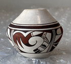 Vintage Grace Navasie Hopi Pueblo Whiteware Jar  Cultural Art Decor Gifts