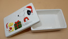 Determined 1965  1979  Snoopy Woodstock Christmas Trinket Box Japan Peanuts