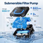 820gph Pond Filter Fountain Pump W  Rgb Led Light Submersible Koi Pond Pump Kit