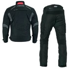 Motorcycle Textile Suit Jacket Trousers Mens Motorbike Suit Touring Waterproof Black