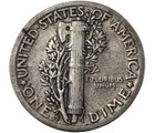 1916-s Mercury Dime   Very Fine  vf    Better Date    90  Silver