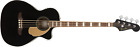 Fender Kingman Bass 4-string Acoustic Electric Jetty Black Bass Guitar W gig Bag