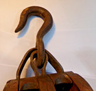 Vintage Wooden Pulley - Double Nautical Or Farmhouse Decor - Weighs 8lbs 5oz 15 