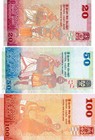 Sri Lanka Set  set  1  20  50  100 Rupees  2021  Unc  3 Note Set