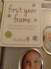 11 x 9  Baby First Year Milestone Collage Picture Frame Shower Gift Nib Silver