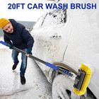 26ft Reach Car Wash Brush With Long Handle  Car Cleaning Brush 12-inch Soft Bris