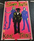 Sonic Youth Kool Thing Black Light Flocked Poster Rare Tannis Root Apprx 22 x35 