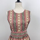 Vtg Handmade Pinafore Apron Dress S m Holly Hobbie Cottagecore Boho 