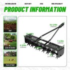 32  Tow Spike Aerator Tow Behind Rolling Tractor Soil Penetrator Mower Hitch