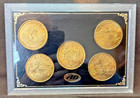 Coins Of Hawaii - 5 Medallion Set In Original Clear Plastic Case
