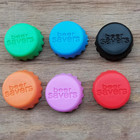 6pcs Colorful Silicone Bottle Caps Reusable Beer Soda Wine Sealed Covers - New