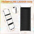   3 Step Wide Slide  Trampoline Accessory Includes Slide And Ladder 