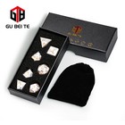 7pcs Dnd Dice Set Celadon Flower Polyhedral Dice For Dungeons   Dragons Rpg D d