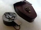 Antique Marine Vintage Solid Brass Wwii Military Pocket Sundial Compass Gift