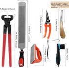 7 Pcs Farrier Tool Kits Professional Hoof Trimming Farrier Tools For Horses