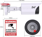 Bnt Dummy Fake Camera  Surveillance Security Cctv Dome Camera  With One Led Ligh
