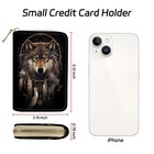 Credit Card Holder Wallet   small Leather Zipper Card Case Wallet For Women Man   