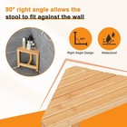 Tyyihua Shower Foot Rest 13 2   Corner 13 2   -fluted Surface  Log Color 