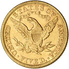 Us Gold  5 Liberty Head Half Eagle - Extra Fine - Random Date