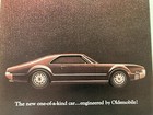 1966 Oldsmobile Toronado Print Ad Rocket Action