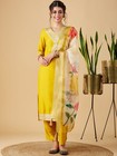 Party Wear Designer Top Tunic Kurti Pant Dupatta Set Women Bollywood Salwar Suit