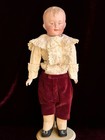 Antique German 12 5    Gebruder Heubach 8724 Bisque Head Character Boy Doll