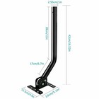 Home Adjustable Outdoor Tv Antenna Satellite Dish J-pole Mount Base Bracket New