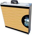 8-foot Beer Pong Table W cup Holes - Basketball Court Graphic