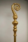 Brass Crozier Polish Staff Crosier Bishop Quality Craftsmanship   70   christmas