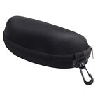 2-pack Sunglasses Hard Case Eye Glasses Black Clam Shell Protect Zipper W  Hook