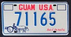 Guam Ox Cart License Plate   1984  Random Number