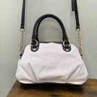 Vintage Juicy Couture Pink Velour Rhinestone Satchel Bag Y2k Heart Charm