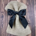 12 Pcs Pretied Black Satin Bows 4 1 2 Inch Wide Wired Craft Ribbon Decor