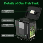 Desktop Fish Tank  1 2 Gallon Self-cleaning Smart Aquarium With Filter  5-col   