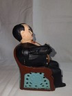 Cast Iron Bank Man Vintage J E Stevens 1873 Tammany Hall Mechanical Great Cond