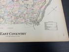 1883 Atlas Map East Coventry Township Chester County Pennsylvania Forsey Breou