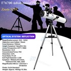 700mm Reflector Astronomical Telescope 35-525x Phone Adapter For Moon Watching