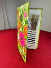 Vtg Hallmark Flower Power Photo Album Green Pink White Scrapbook 70s 29 Polaroid