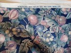 Floral Fruit Vtg 1989 Teflon Marcie Veser Bronkar Decor Fabric Bty