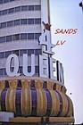 35mm 2 Color Slides Of The 4 Queens Hotel Casino Sign Las Vegas Street View 1969