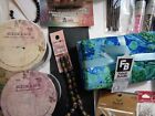 Lot Of 22 Various New   Unused Craft Supplies  beads  Wire  Fabric Etc    