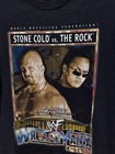 Vintage Wwf Wrestlemania X-seven Shirt Mens Large Black Stone Cold Rock 2001 Wwe